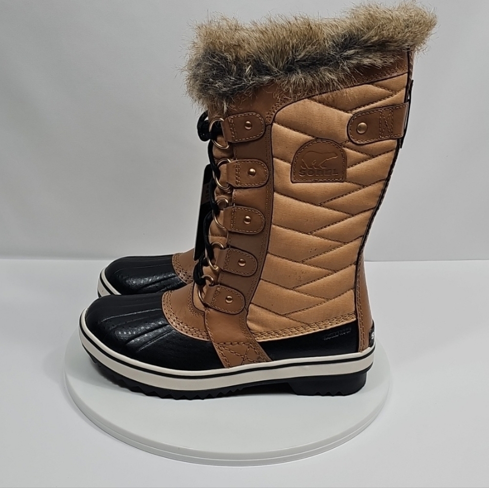 NIB Sorel Tofino II Waterproof Boots Size 6 Curry Fawn Insulated Quilted Leather - Picture 9 of 15